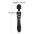 Varita Cleopatra - masajeador vibrador recargable e impermeable (negro)