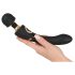 Varita Cleopatra - masajeador vibrador recargable e impermeable (negro)