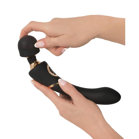 Cleopatra Wand - recargable masajeador vibrador impermeable (negro)