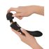 Varita Cleopatra - masajeador vibrador recargable e impermeable (negro)