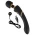 Varita Cleopatra - masajeador vibrador recargable e impermeable (negro)