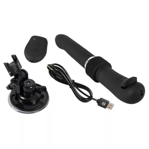 You2Toys - Máquina sexual con mando - vibrador empujador recargable - negro
