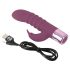 Vibrador Rabbit Punto G con Estimulador de Clítoris Recargable (Lila)