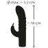 Vibrador Rabbit Punto G con Estimulador de Clítoris Recargable (Lila)