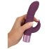 Vibrador Rabbit Punto G con Estimulador de Clítoris Recargable (Lila)