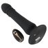 Black Velvet - vibrador anal recargable con empuje (negro)