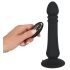Black Velvet - vibrador anal recargable con empuje (negro)