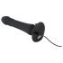 Black Velvet - vibrador anal recargable con empuje (negro)