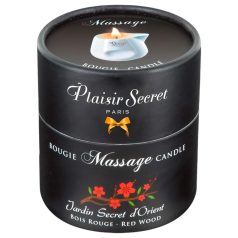 Plaisirs Secrets Red Wood - vela de masaje (80ml)