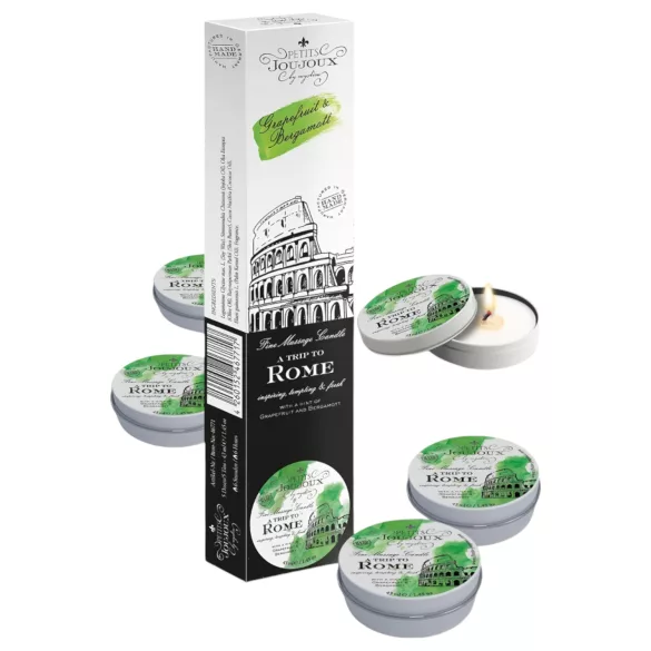 Petits Joujoux - vela de masaje - toronja y bergamota - 5x43ml