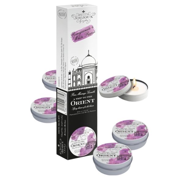 Vela de masaje Petits Joujoux - granada y pimienta blanca (5x43ml)