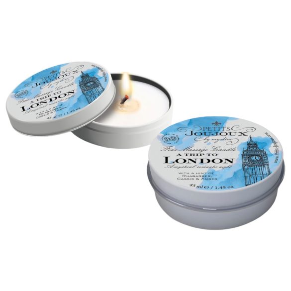 Petits Joujoux London - Vela de Masaje de Ruibarbo y Ámbar (43 ml)