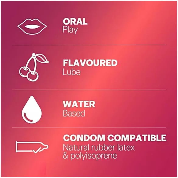 Durex - lubricante con aroma a cereza - base agua - 50 ml