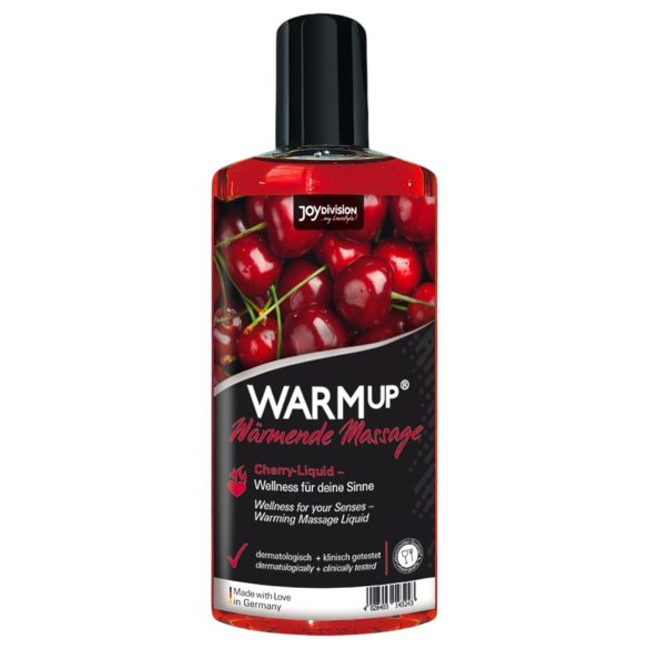 JoyDivision WARMup - Aceite de Masaje Caliente - Cereza (150 ml)