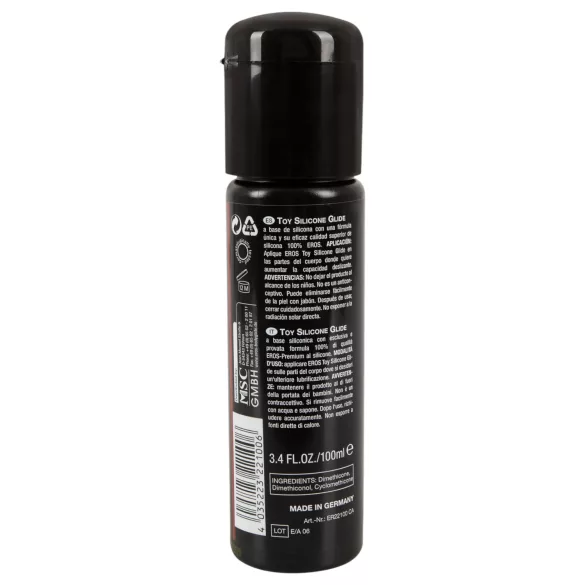 EROS - lubricante silicone - compatible juguetes sexuales - 100 ml