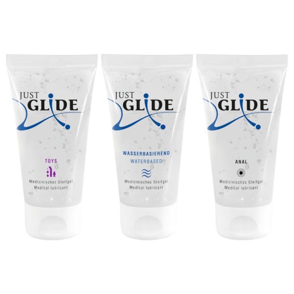 Set de lubricantes Just Glide (3x50ml)