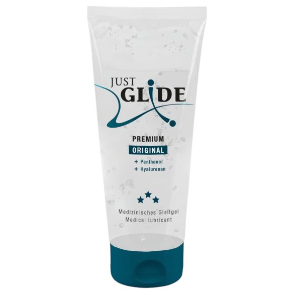 Just Glide Premium Original - Lubricante vegano a base de agua (200ml)