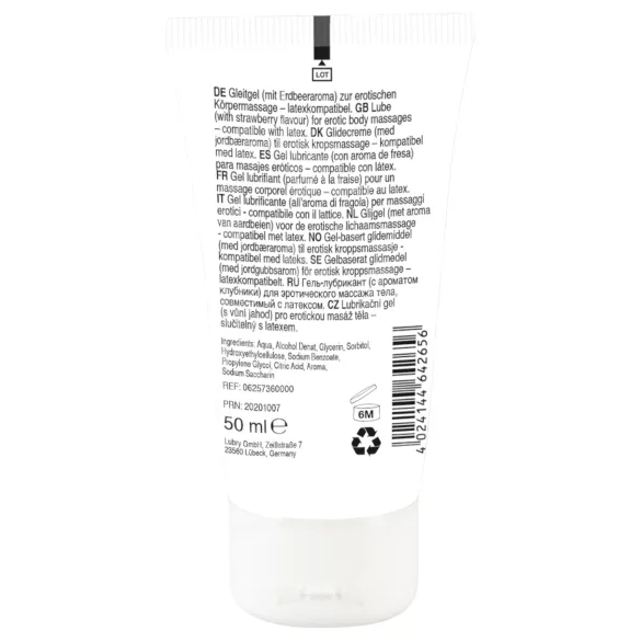 Lick it! - lubricante comestible 2en1 - sabor fresa - 50ml