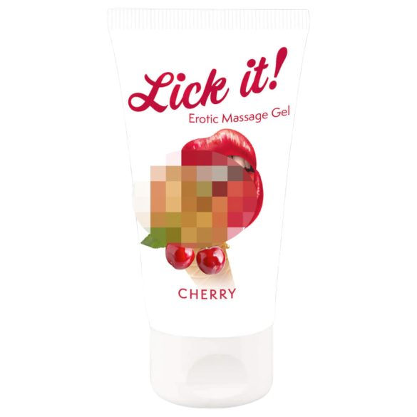 ¡Lámelo! - Lubricante comestible 2 en 1 - cereza (50 ml)