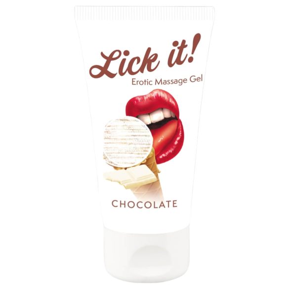 Lick it! - 2en1 lubricante comestible - chocolate blanco (50ml)