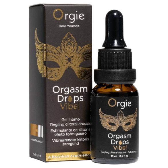 Orgie Orgasm Drops Vibe - vibrante gel íntimo para mujeres (15 ml)