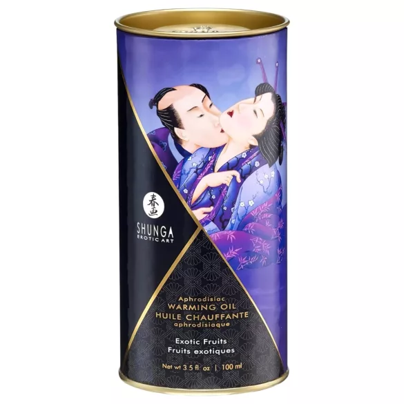 Shunga - aceite de masaje efecto calor - frutas exóticas - 100ml