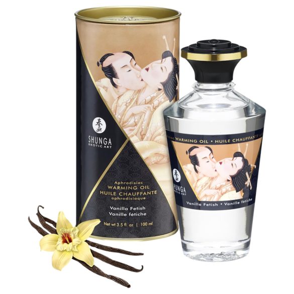Shunga - Aceite de Masaje Caliente de Vainilla (100ml)