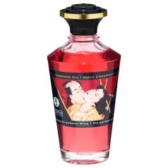 Shunga - aceite de masaje caliente - champán-fresa (100ml)