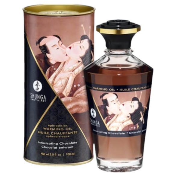 Shunga - Aceite de Masaje Calentador - Chocolate (100 ml)