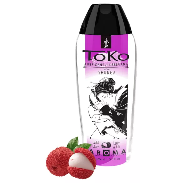Shunga Toko - lubricante base agua - sabor lichi - 165 ml