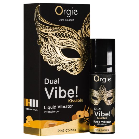 Orgie Dual Vibe! - Vibrador líquido - Piña Colada (15ml)