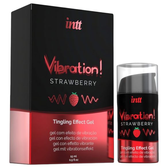 Intt Vibration! - gel vibrador líquido - sabor fresa - 15 ml