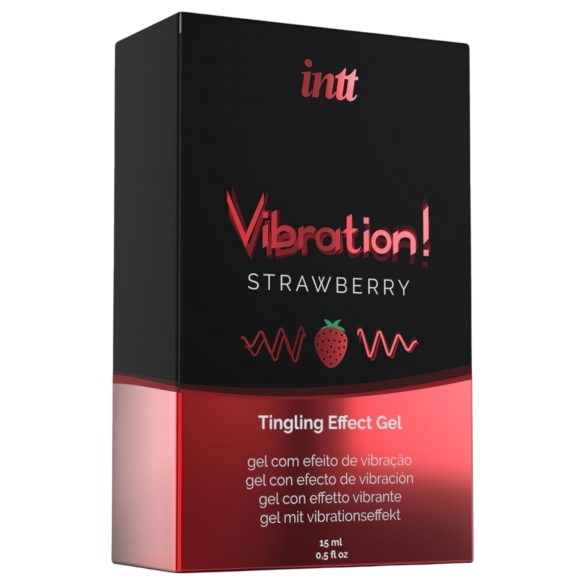 Intt Vibration! - gel vibrador líquido - sabor fresa - 15 ml