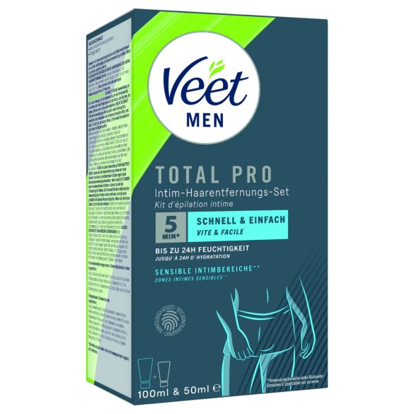 Veet - crema depilatoria íntima y bálsamo para hombres (100 ml + 50 ml)