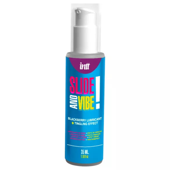 Intt - lubricante íntimo comestible efecto vibrante - mora - 35 ml