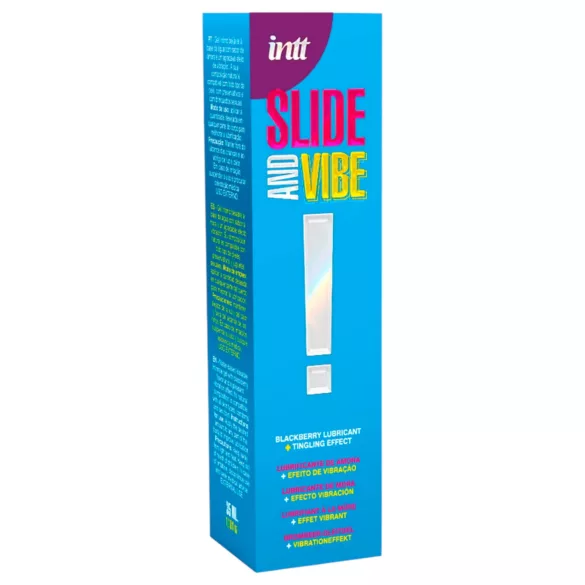 Intt - lubricante íntimo comestible efecto vibrante - mora - 35 ml