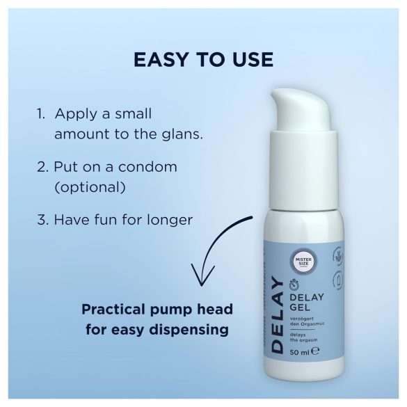 Mister Size - gel retardante de la eyaculación - 50ml