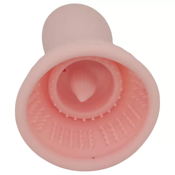 Lonely - succionador de pezones recargable impermeable vibrador silicona rosa