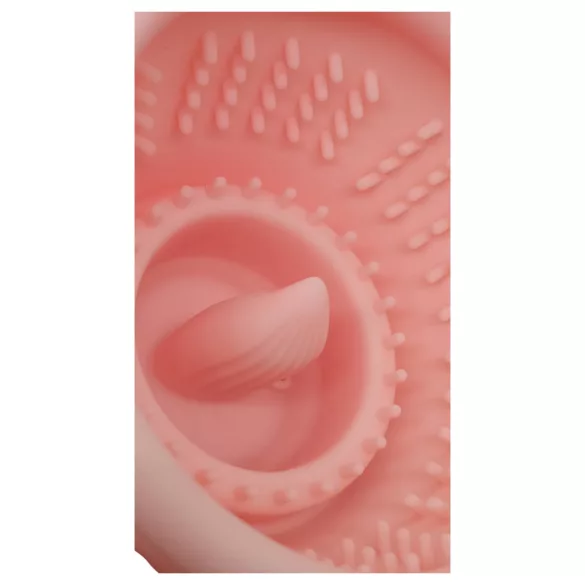 Lonely - succionador de pezones recargable impermeable vibrador silicona rosa