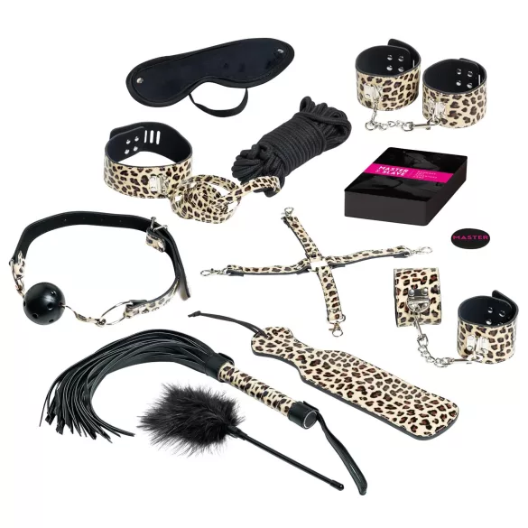 Master & Slave - Set de juegos de bondage - marrón y negro