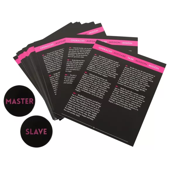 Master & Slave - Set de juegos de bondage - marrón y negro