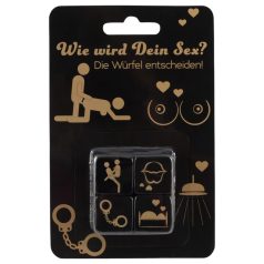 Set de dados sexuales - negro (4 uds) Set de dados sexuales - negro (4 uds)