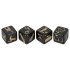 Juego de dados eróticos - negro (4 piezas)