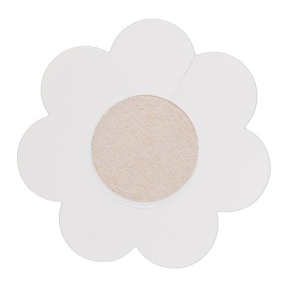 Cottelli - cubre pezones autoadhesivos flor - color natural - 12 unidades