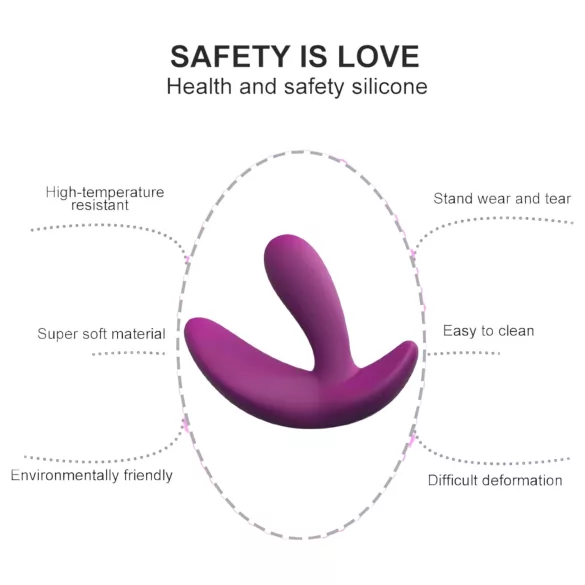 Cotoxo Saddle - vibrador prostático con mando - silicona - violeta