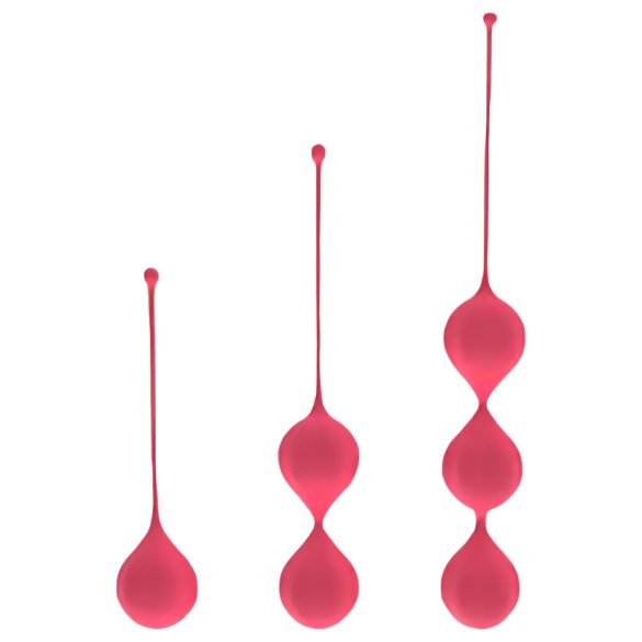 Set de bolas geisha Cotoxo Belle, 3 piezas (rojo)