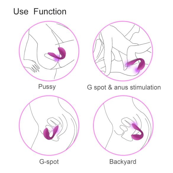 Cotoxo Cupid 2 - vibrador para parejas con mando - silicona violeta