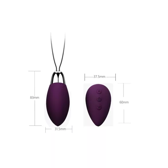 Cotoxo Fire 2 - huevo vibrador con mando - silicona lila
