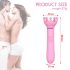 Sunfo - Vibrador 2 en 1 para pezones (rosa)