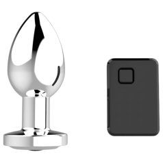 Sunfo - vibrador anal recargable y con radio (plateado)